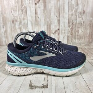 Brooks Ghost 11 Womens Running Shoes Navy Blue Size 9 1202771B493